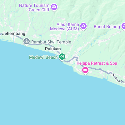 Medewi surf map