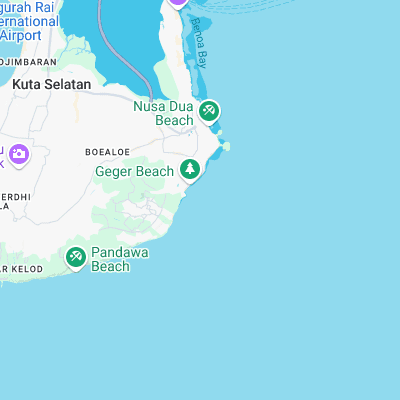 Nusa Dua surf map