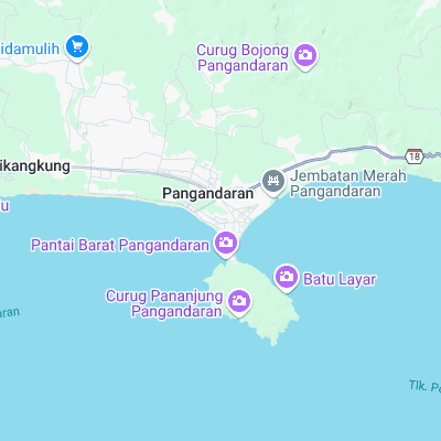 Pangandaran surf map