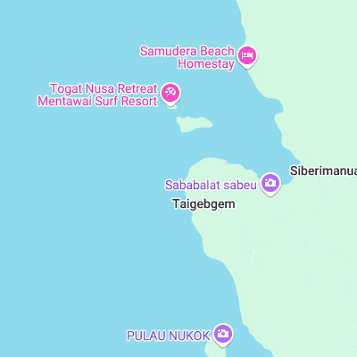 7 Palms surf map