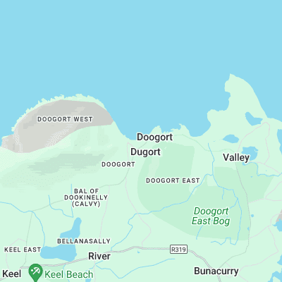 Dugort surf map