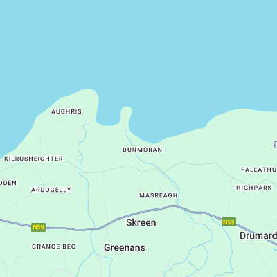 Dunmoran Strand surf map