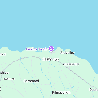 Easkey Left surf map