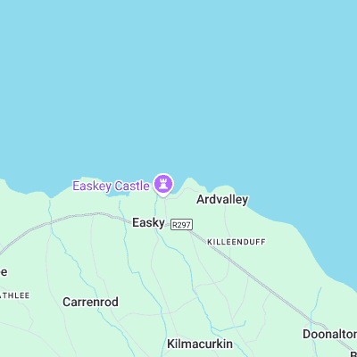 Easkey Right surf map