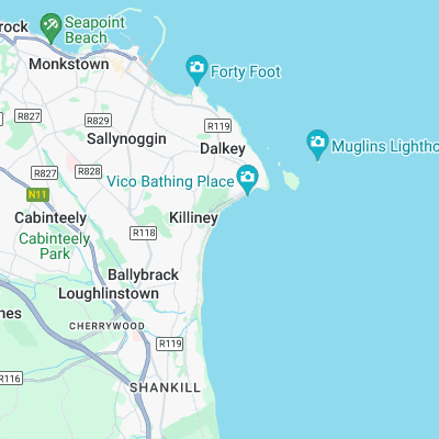 Killiney Bay surf map