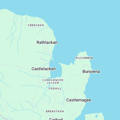 Lackan Bay surf map