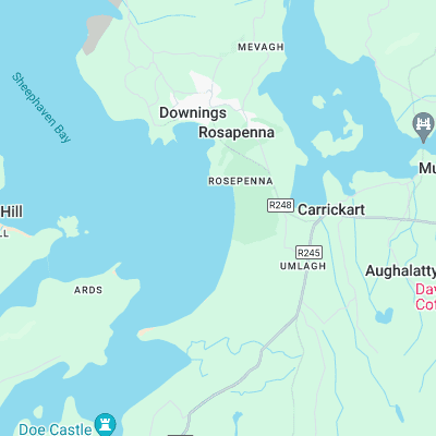 Rosapenna surf map