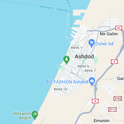 Hakshatot (Ashdod) surf map