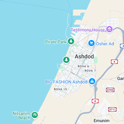 Hakshatot (Ashdod) surf map