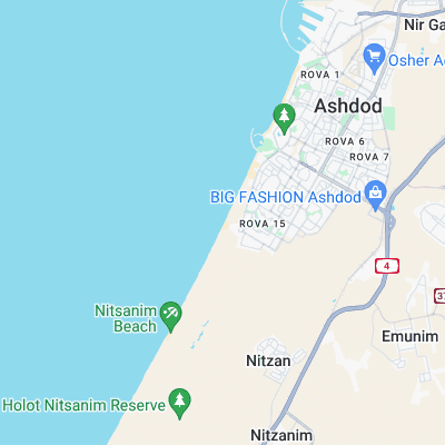 Igolim Ashdod surf map