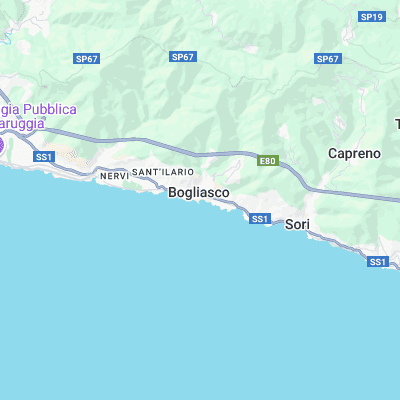 Bogliasco surf map