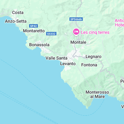 Levanto surf map