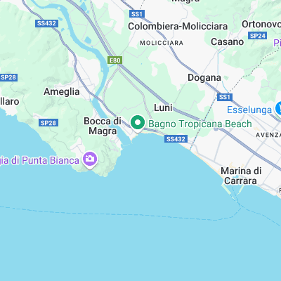 Marinella di Sarzana surf map