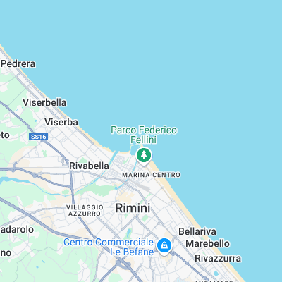 Rock Island ( Rimini ) surf map