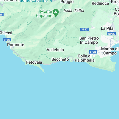 Seccheto ( Elba Island ) surf map