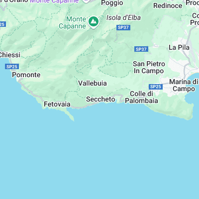 Seccheto ( Elba Island ) surf map