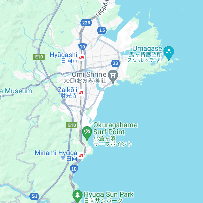 Hyuga surf map