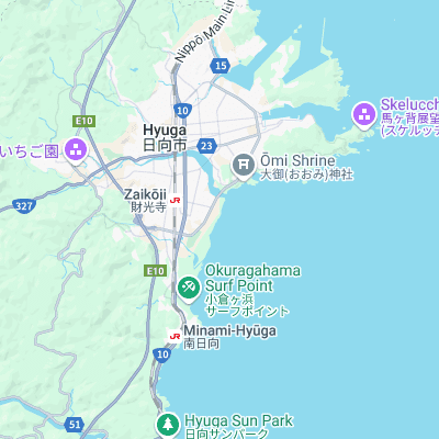 Hyuga surf map