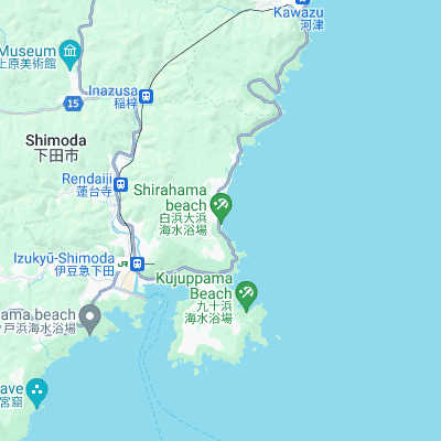 Shirahama surf map