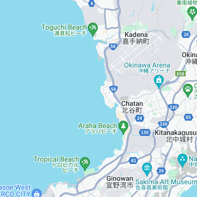 Sunabe surf map