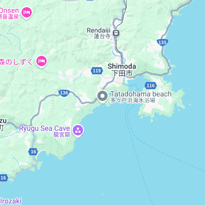 Tadado Beach surf map