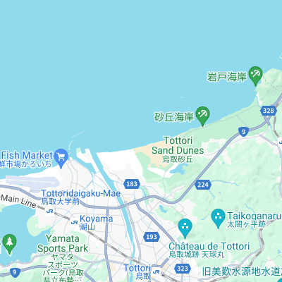 Tottori-sakyu surf map