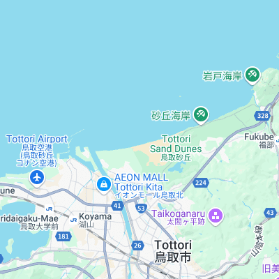 Tottori-sakyu surf map