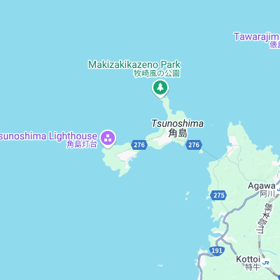 Tsunoshima surf map