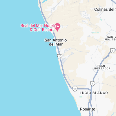 Baja Malibu surf map