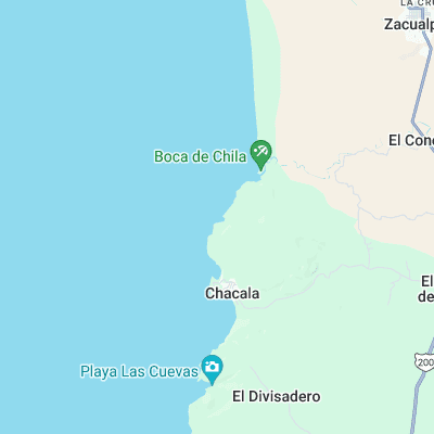Chacala surf map