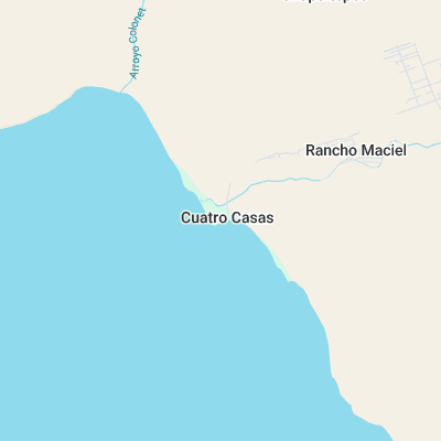 Cuatro Casas surf map