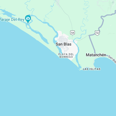 El Faro surf map