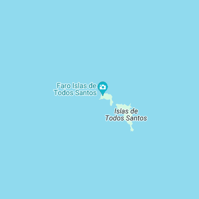 Isla de Todos Santos surf map