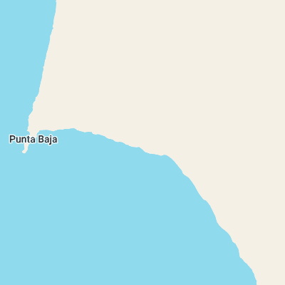 Punta Baja surf map