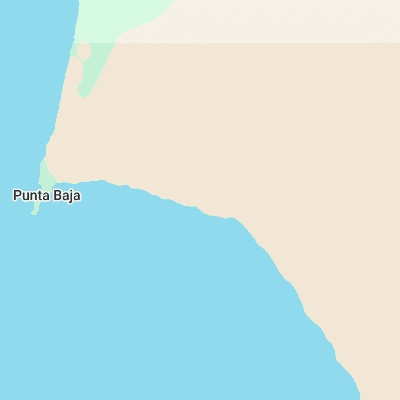 Punta Baja surf map