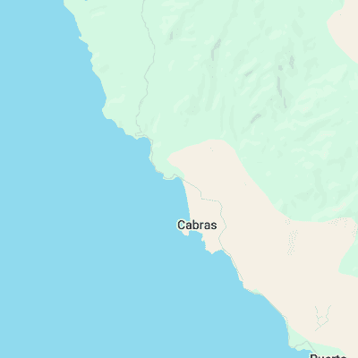 Punta Cabras surf map