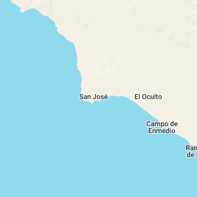 Punta San Jose surf map