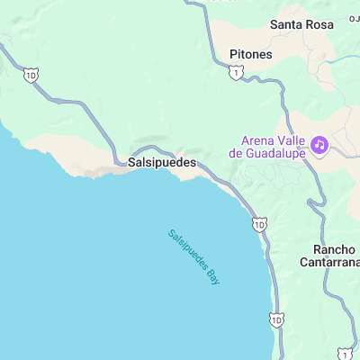 Salsipuedes surf map