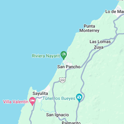 San Pancho surf map