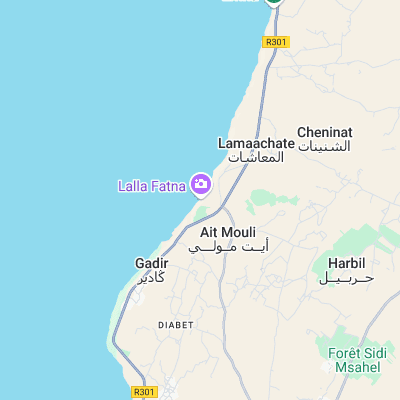 Lalla Fatna surf map