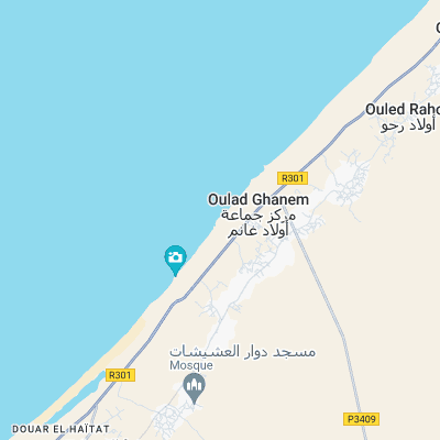 Oulad Ghanem surf map