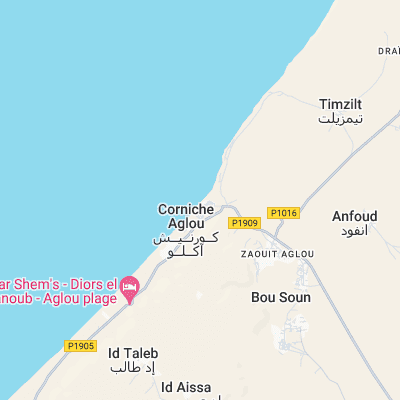 Sidi Moussa d'Aglou surf map