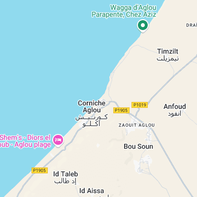 Sidi Moussa d'Aglou surf map