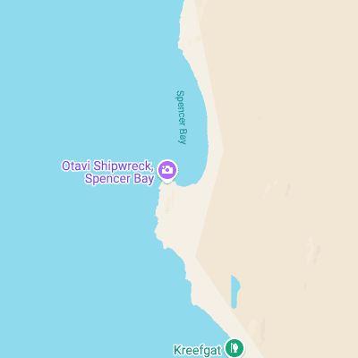 Spencer Bay surf map