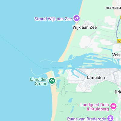 Wijk aan Zee-Noordpier surf map
