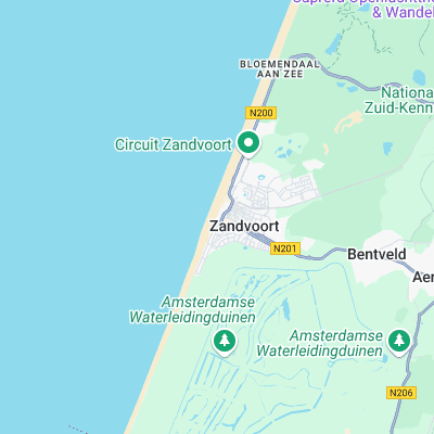 Zandvoort surf map