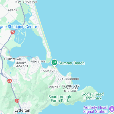 Eddies - South Shore surf map