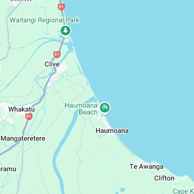 Haumoana surf map