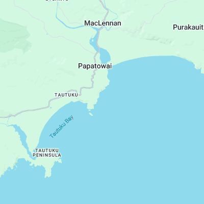 Papatowai surf map