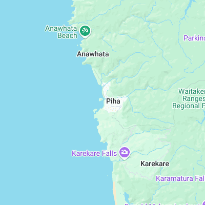 Piha surf map